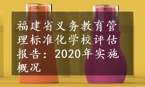 福建省义务教育管理标准化学校评估报告：2020年实施概况