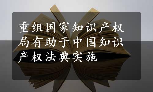 重组国家知识产权局有助于中国知识产权法典实施