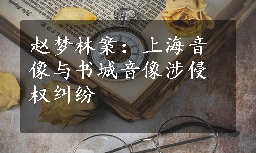 赵梦林案：上海音像与书城音像涉侵权纠纷