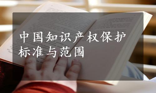 中国知识产权保护标准与范围