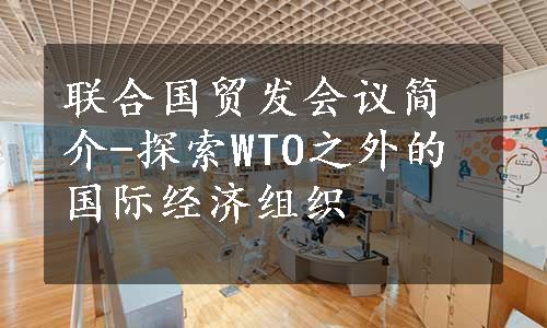联合国贸发会议简介-探索WTO之外的国际经济组织